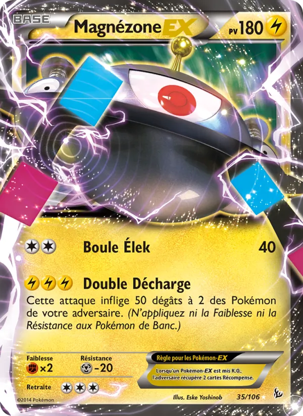 Carte Pokémon Magnézone EX de l'extension Étincelles
