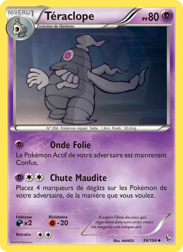Carte Pokémon Téraclope de l'extension Étincelles
