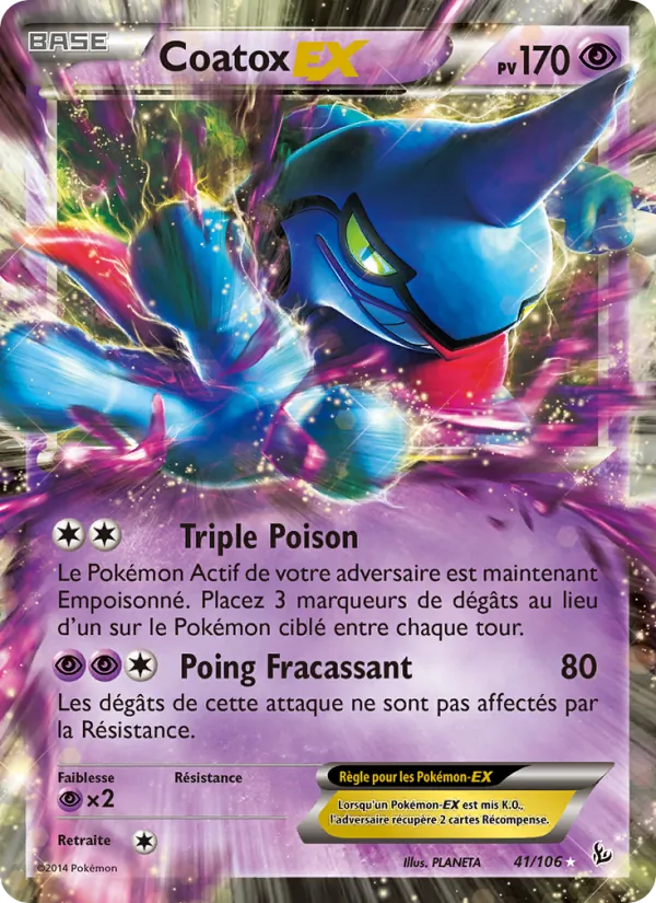 Carte Pokémon Coatox EX de l'extension Étincelles