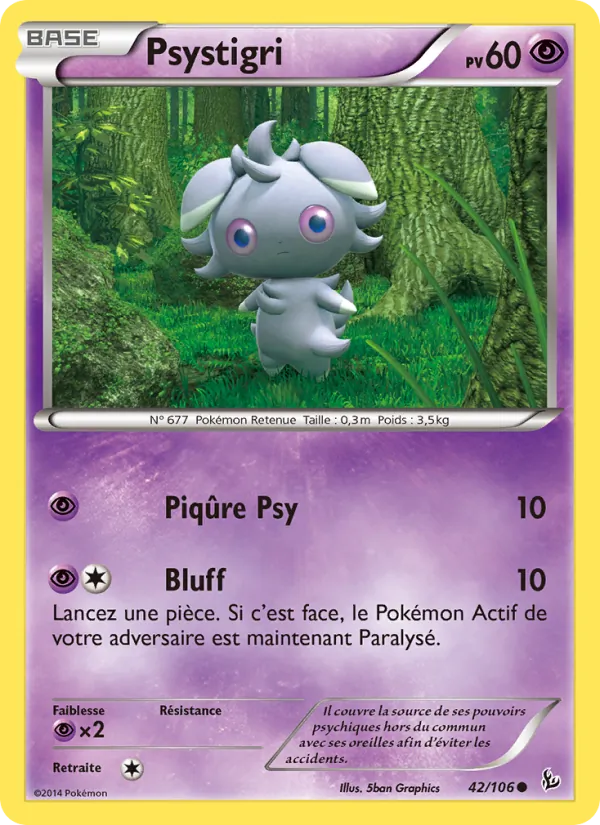 Carte Pokémon Psystigri de l'extension Étincelles