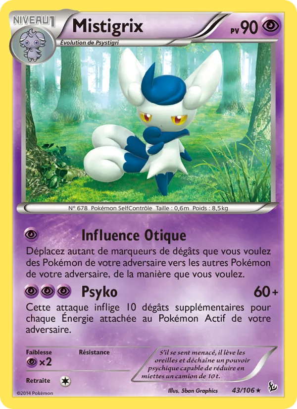 Carte Pokémon Mistigrix de l'extension Étincelles