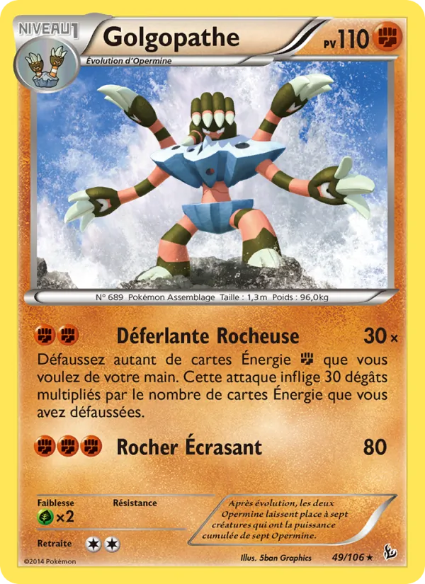 Carte Pokémon Golgopathe de l'extension Étincelles