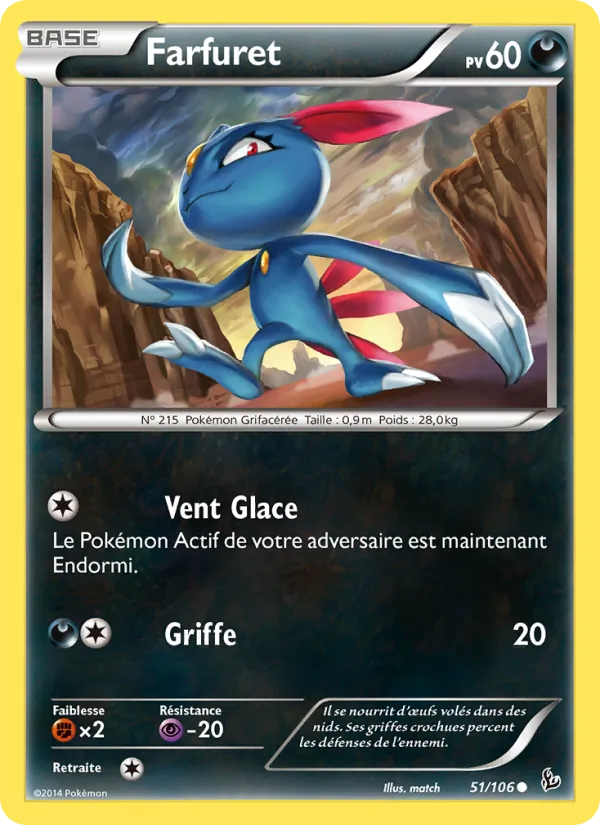 Carte Pokémon Farfuret de l'extension Étincelles