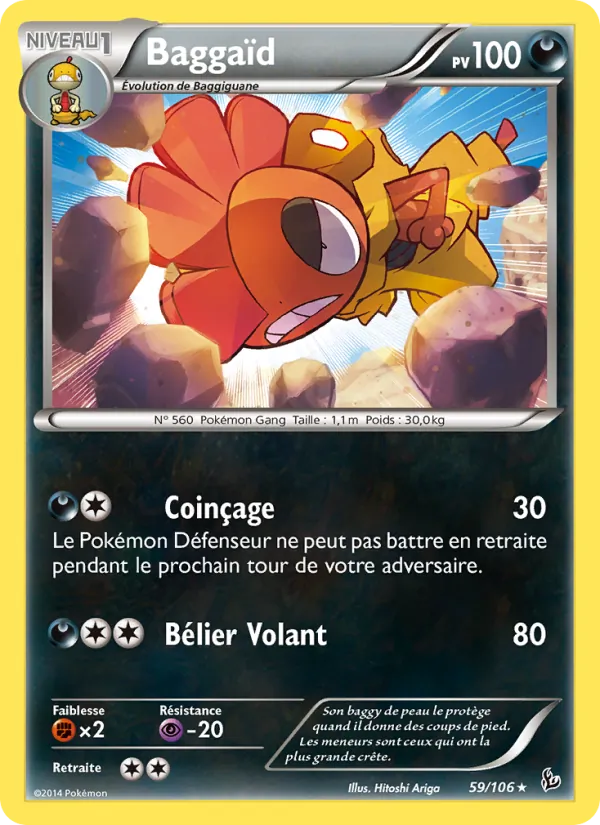 Carte Pokémon Baggaïd de l'extension Étincelles