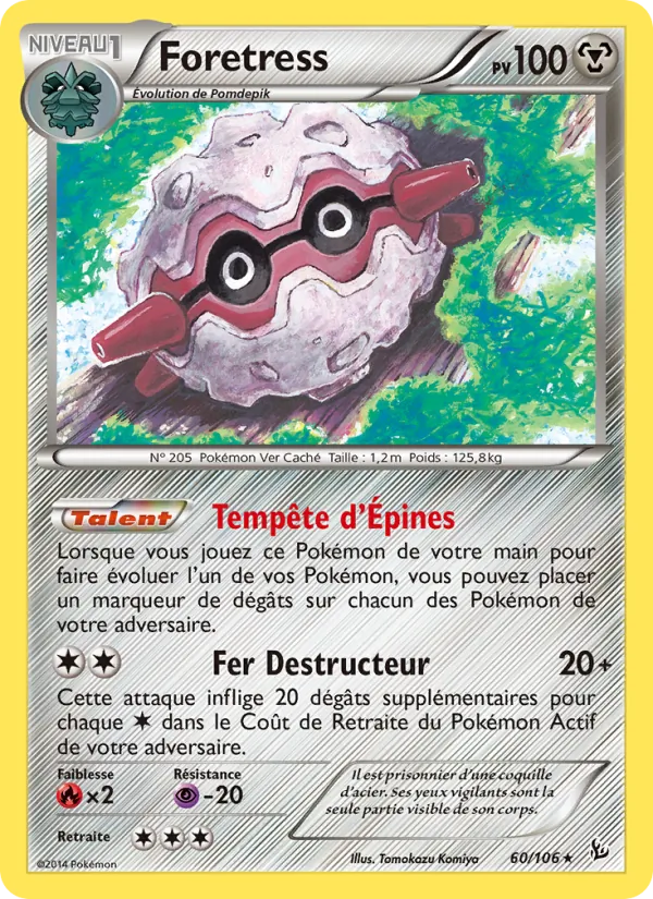 Carte Pokémon Foretress de l'extension Étincelles