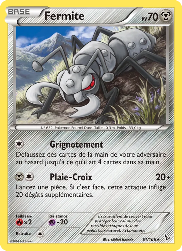 Carte Pokémon Fermite de l'extension Étincelles