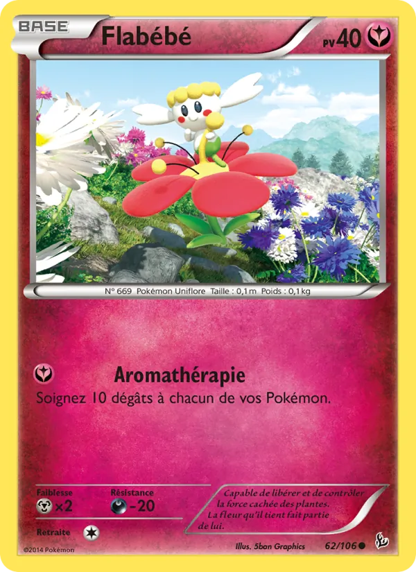 Carte Pokémon Flabébé de l'extension Étincelles