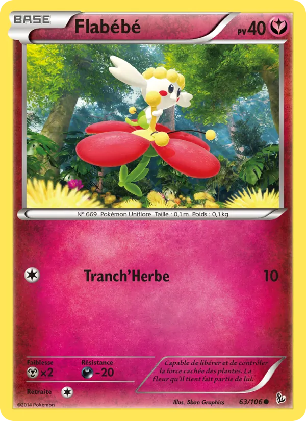 Carte Pokémon Flabébé de l'extension Étincelles