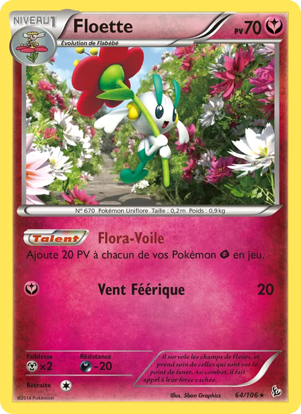 Carte Pokémon Floette de l'extension Étincelles