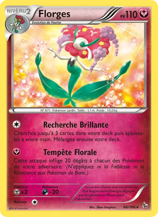Carte Pokémon Florges de l'extension Étincelles