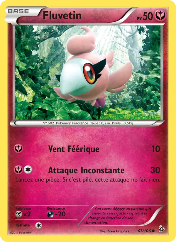 Carte Pokémon Fluvetin de l'extension Étincelles
