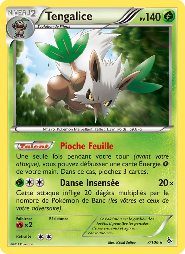 Carte Pokémon Tengalice de l'extension Étincelles
