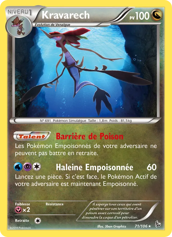 Carte Pokémon Kravarech de l'extension Étincelles