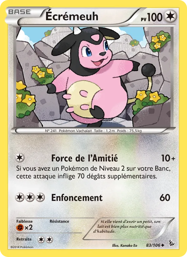 Carte Pokémon Écrémeuh de l'extension Étincelles