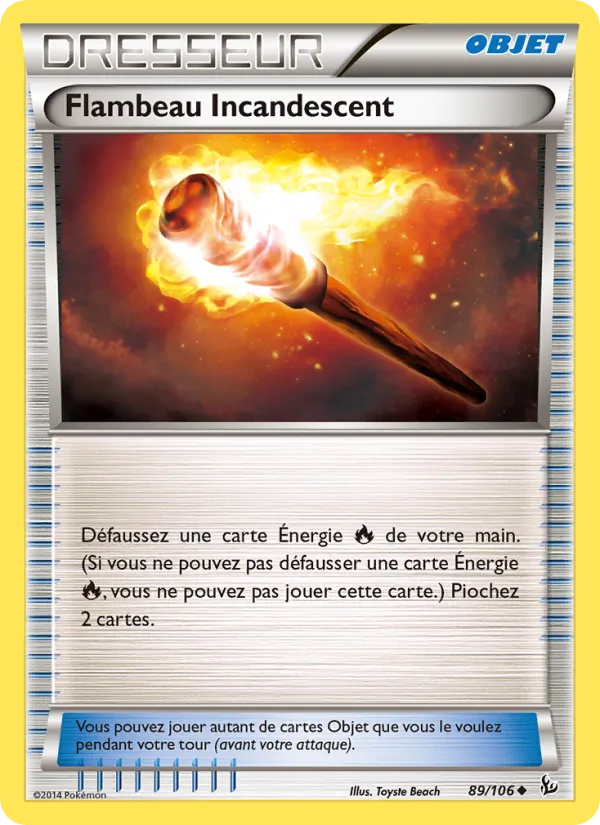 Carte Pokémon Flambeau Incandescent de l'extension Étincelles