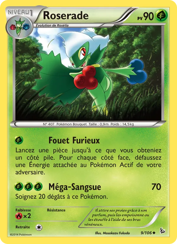 Carte Pokémon Roserade de l'extension Étincelles