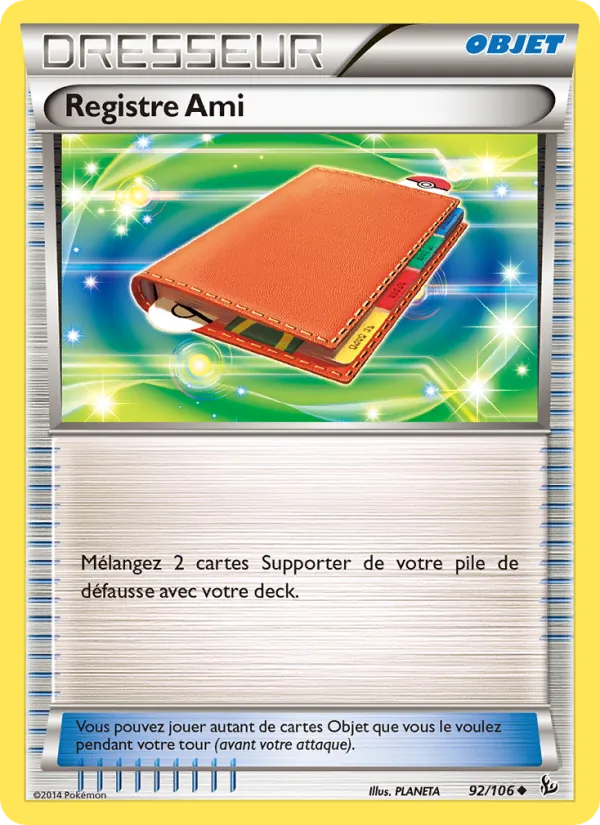 Carte Pokémon Registre Ami de l'extension Étincelles