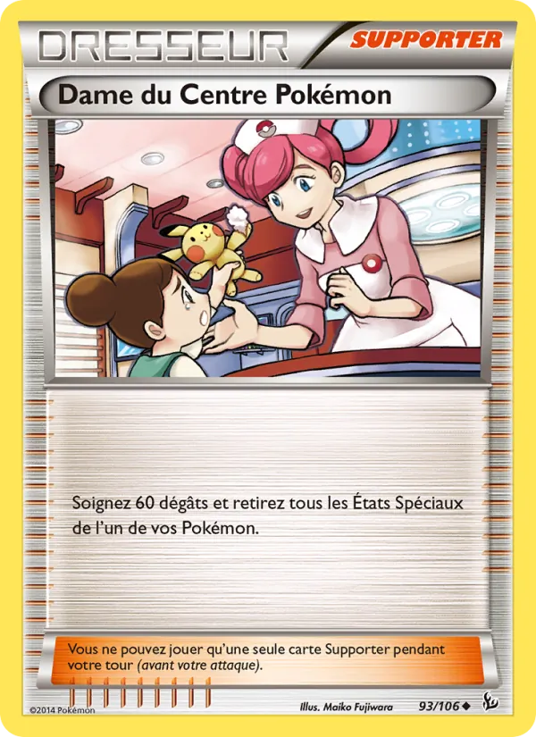 Carte Pokémon Dame du Centre Pokémon de l'extension Étincelles