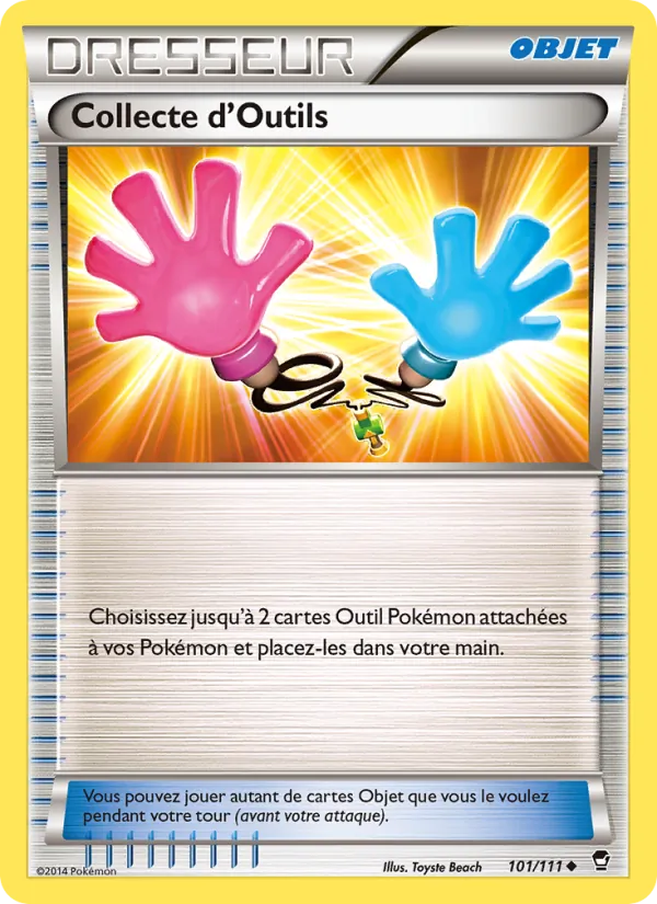 Carte Pokémon Collecte d'Outils de l'extension Poings Furieux