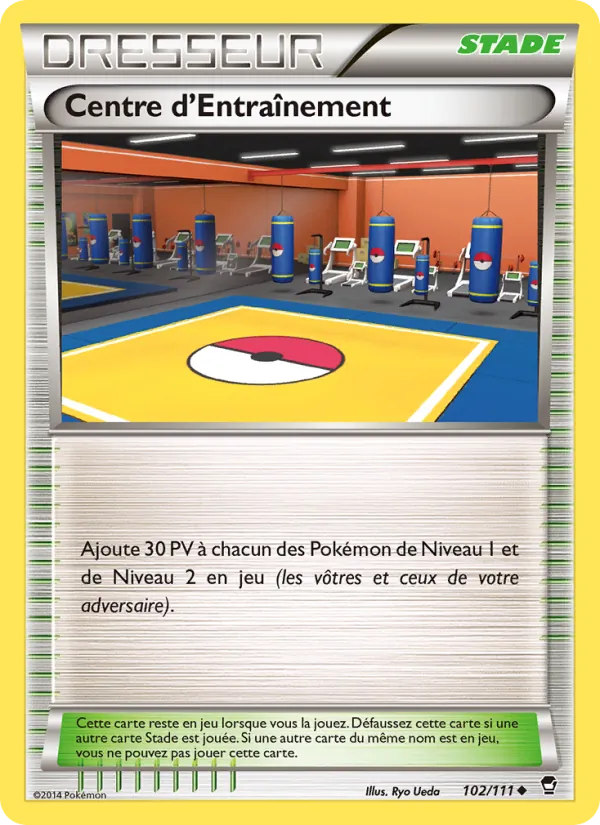 Carte Pokémon Centre d'Entraînement de l'extension Poings Furieux