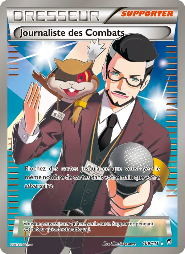 Carte Pokémon Journaliste des Combats de l'extension Poings Furieux