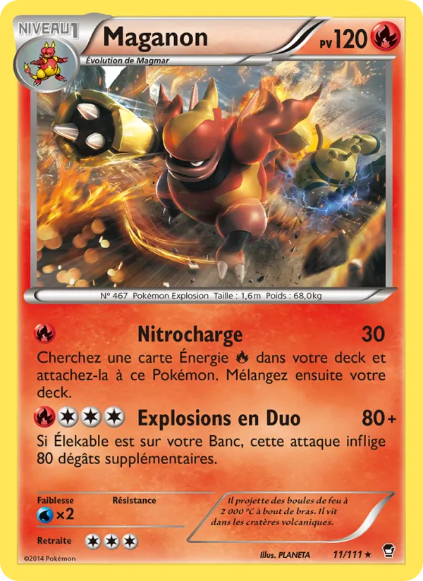 Carte Pokémon Maganon de l'extension Poings Furieux