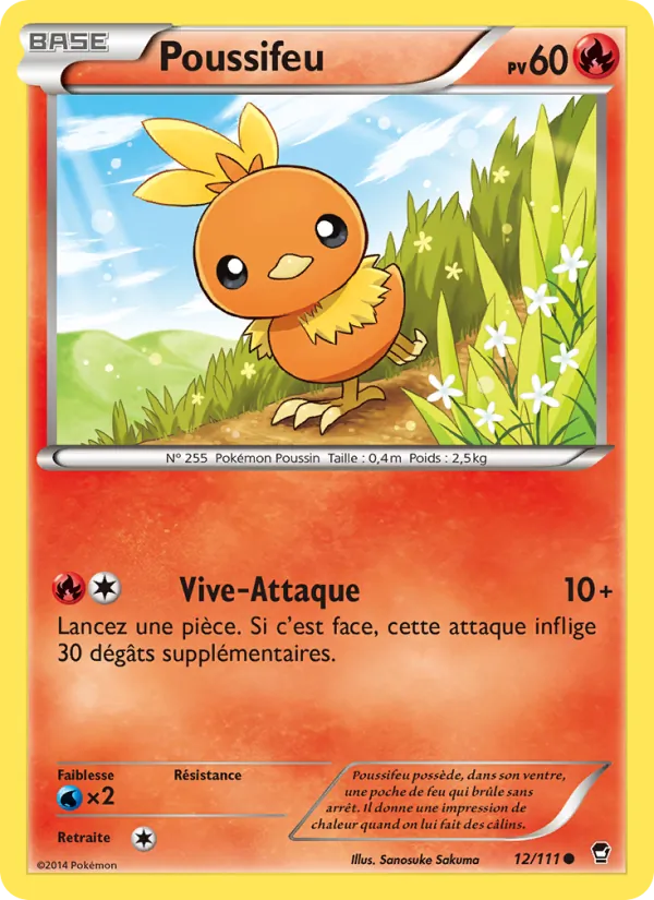 Carte Pokémon Poussifeu de l'extension Poings Furieux