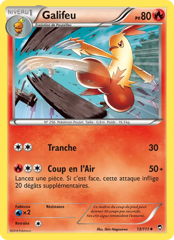 Carte Pokémon Galifeu de l'extension Poings Furieux