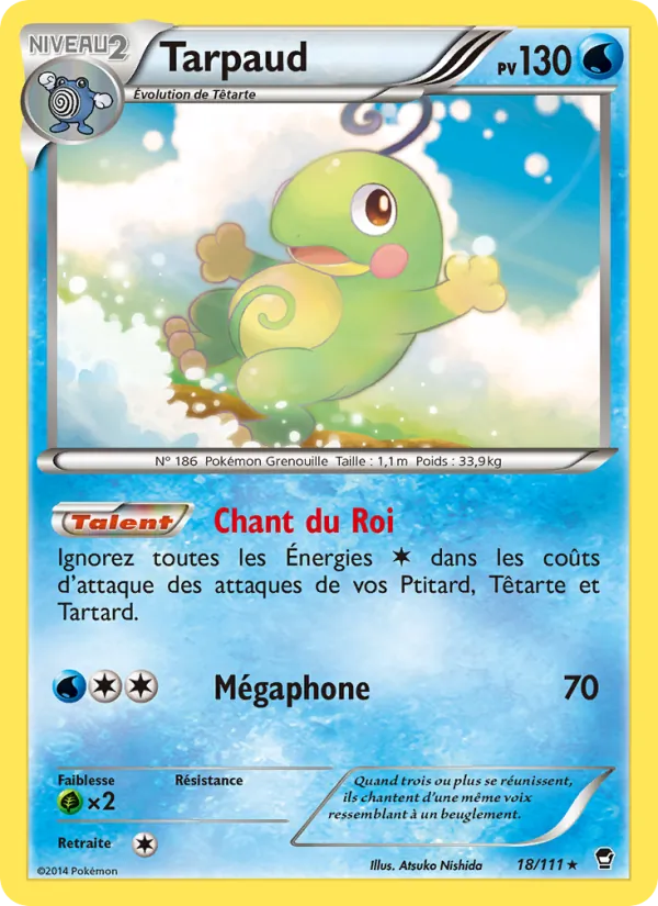 Carte Pokémon Tarpaud de l'extension Poings Furieux