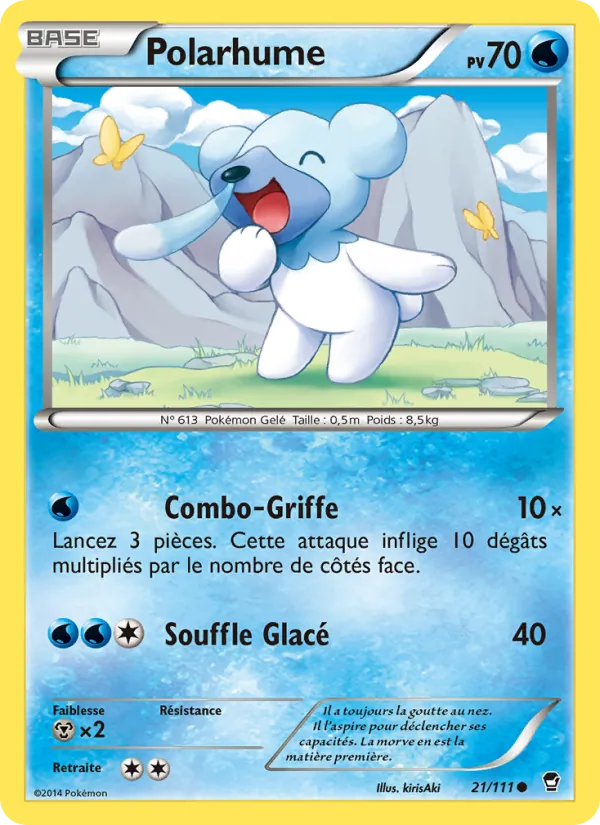 Carte Pokémon Polarhume de l'extension Poings Furieux