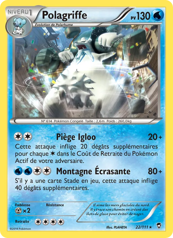 Carte Pokémon Polagriffe de l'extension Poings Furieux