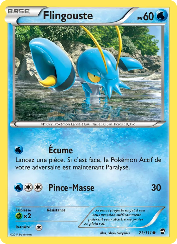 Carte Pokémon Flingouste de l'extension Poings Furieux