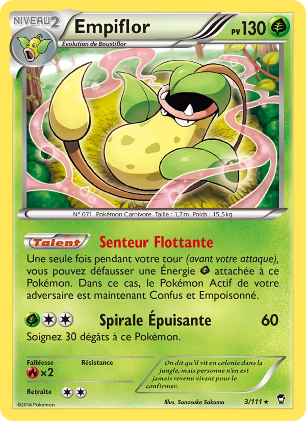 Carte Pokémon Empiflor de l'extension Poings Furieux