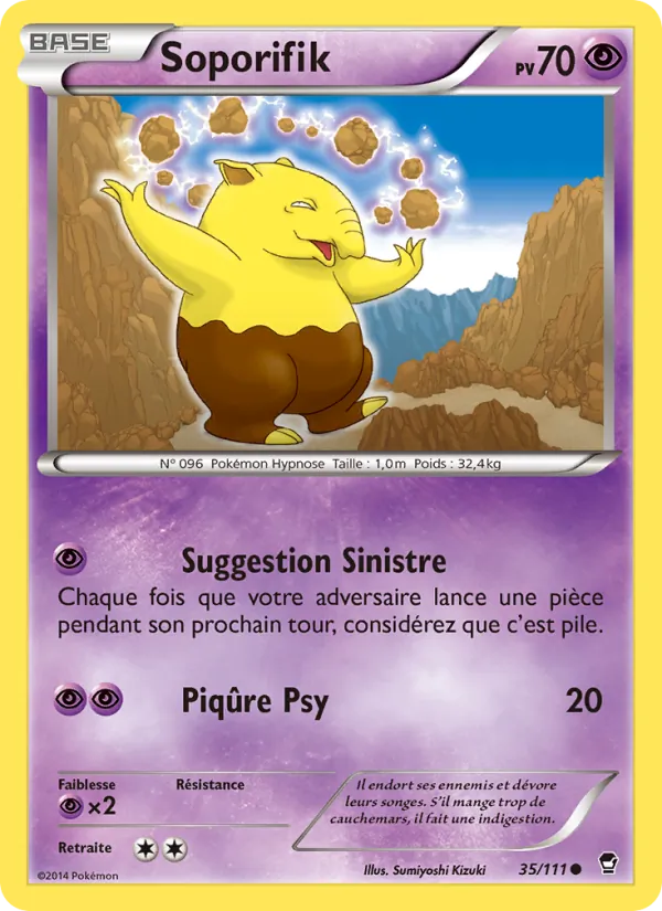 Carte Pokémon Soporifik de l'extension Poings Furieux