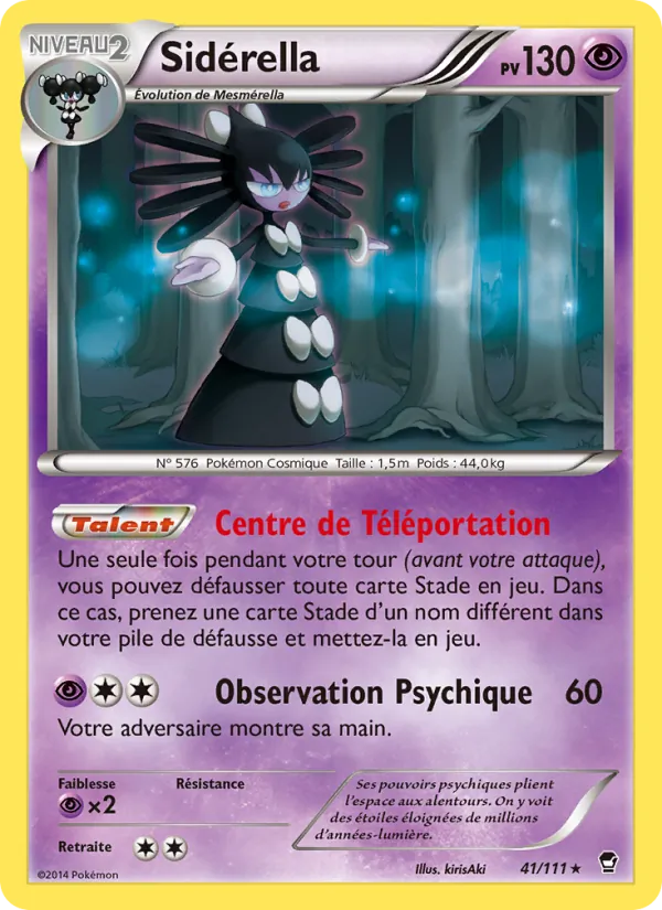 Carte Pokémon Sidérella de l'extension Poings Furieux