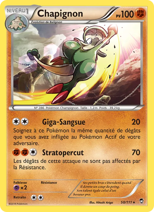 Carte Pokémon Chapignon de l'extension Poings Furieux