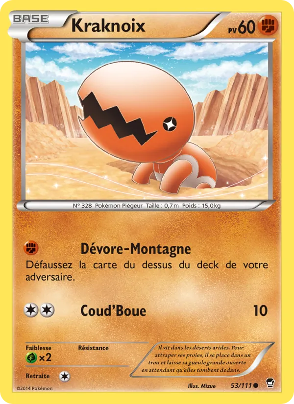 Carte Pokémon Kraknoix de l'extension Poings Furieux