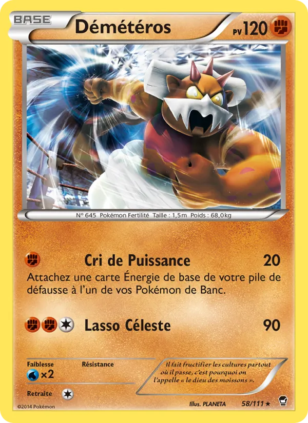 Carte Pokémon Démétéros de l'extension Poings Furieux