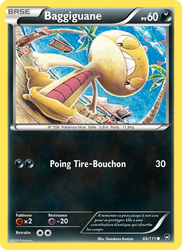 Carte Pokémon Baggiguane de l'extension Poings Furieux