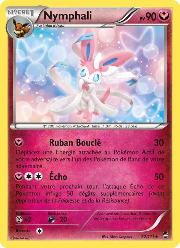 Carte Pokémon Nymphali de l'extension Poings Furieux
