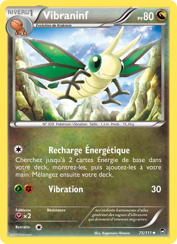 Carte Pokémon Vibraninf de l'extension Poings Furieux
