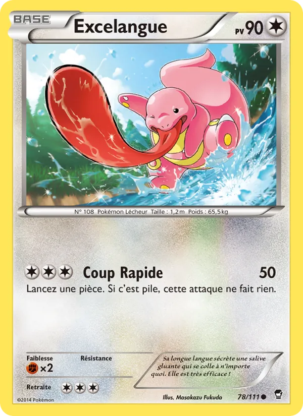 Carte Pokémon Excelangue de l'extension Poings Furieux