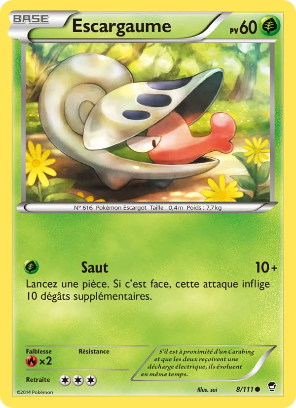 Carte Pokémon Escargaume de l'extension Poings Furieux