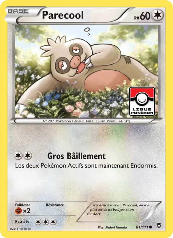 Carte Pokémon Parecool de l'extension Poings Furieux
