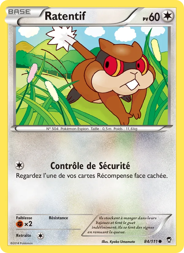 Carte Pokémon Ratentif de l'extension Poings Furieux
