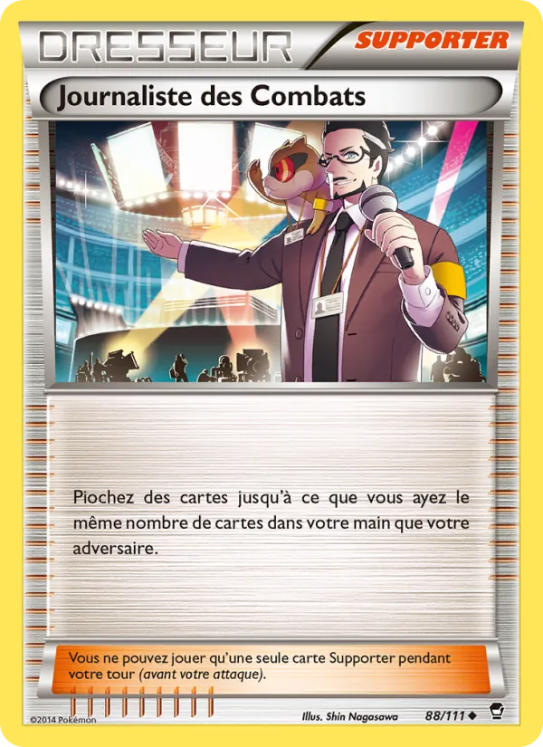 Carte Pokémon Journaliste des Combats de l'extension Poings Furieux
