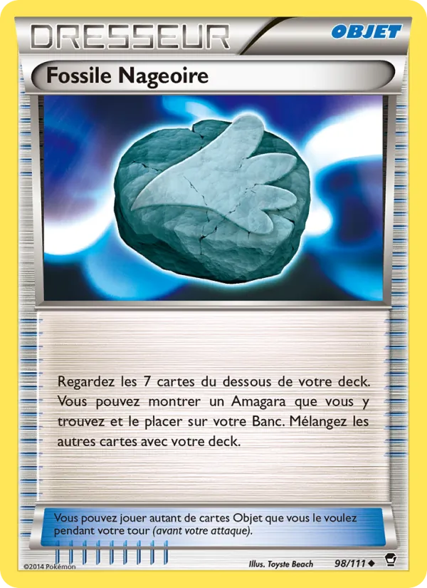 Carte Pokémon Fossile Nageoire de l'extension Poings Furieux