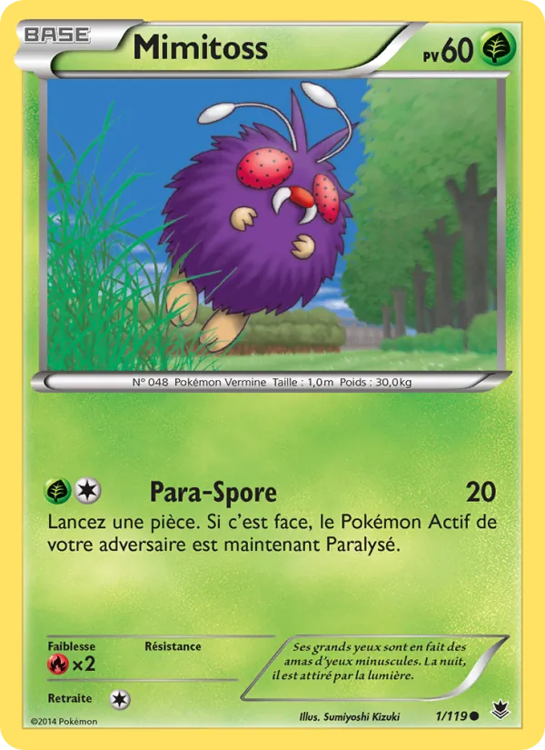 Carte Pokémon Mimitoss de l'extension Vigueur Spectrale