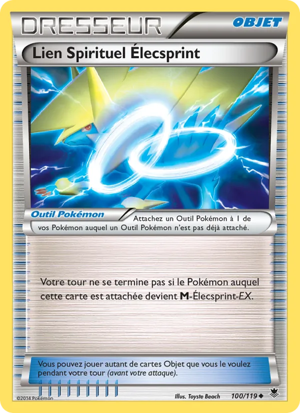 Carte Pokémon Lien Spirituel Élecsprint de l'extension Vigueur Spectrale