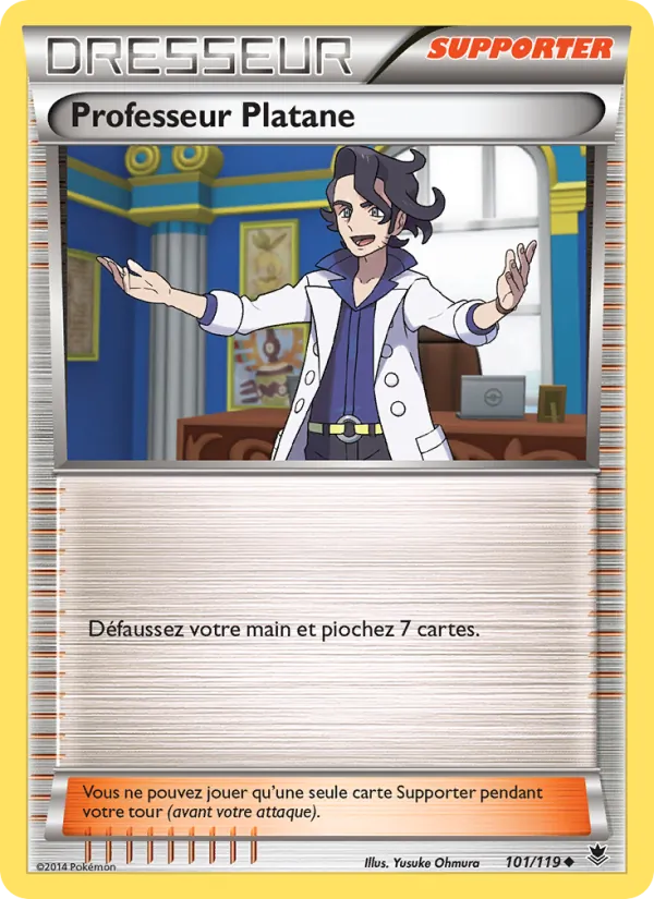 Carte Pokémon Professeur Platane de l'extension Vigueur Spectrale
